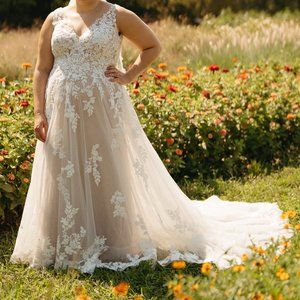 Allure Romance 3457 Gown - altered to size 14/16 street size